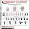 Service Caster 4'' Nylon Swivel 1-3/4'' Expanding Stem Caster with Brake SCC-EX20S414-NYS-TLB-134 - alternate 4